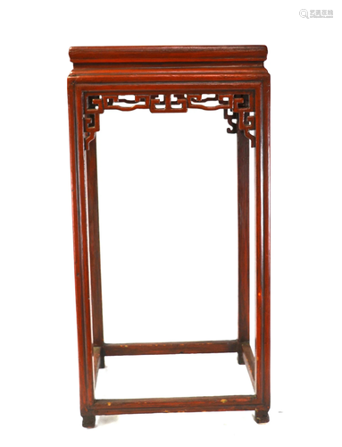 Chinese Painted Wood Stand