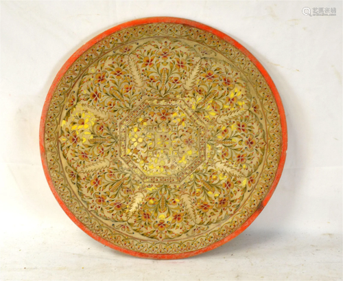 Indian Hand Painted Marble Plate