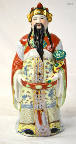 Chinese Painted Porcelain Figure