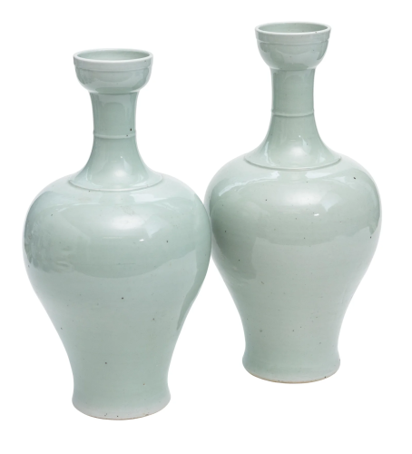 Chinese Celadon Ring Neck Vases