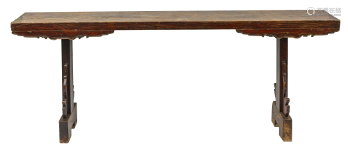 19th Century Chinese Plank Top Altar Table