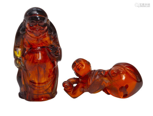 Chinese Amber Wisemen