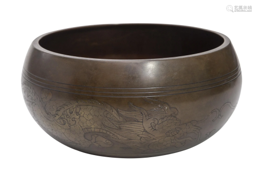 Japanese Bronze Bowl