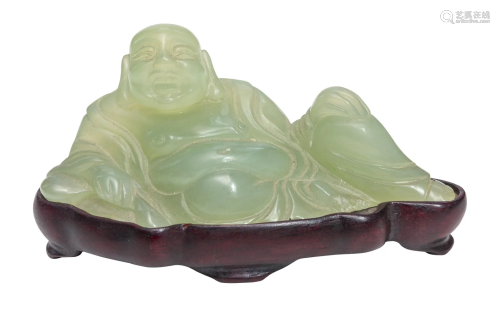 Chinese Carved Jade Reclining Buddha