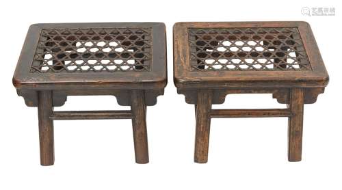 Outstanding 19th Century Chinese Stools