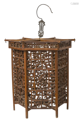 Chinese Carved Chandelier