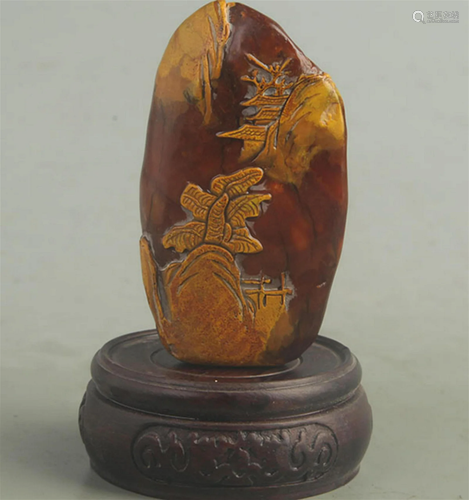 A FINELY CARVED TIAN HUANG STONE SEAL