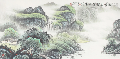 A FINE CHINESE PAINTING, ATTRIBUTED TO SHI BAI HUI