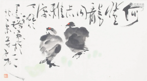 A FINE CHINESE PAINTING, ATTRIBUTED TO LI MO CHAN