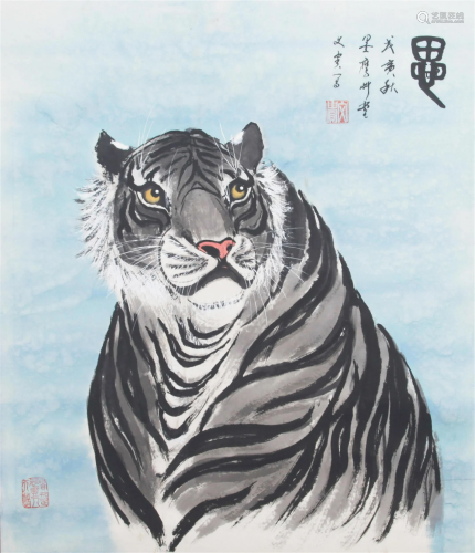 A FINE CHINESE PAINTING, ATTRIBUTED TO WEN GUI