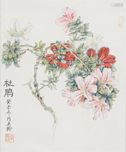 A FINE CHINESE PAINTING, ATTRIBUTED TO ZHANG QING LING