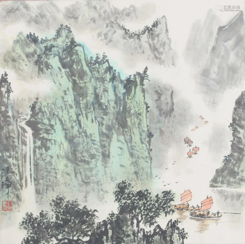 CHINESE PAINTING ATTRIBUTED TO WANG TENG