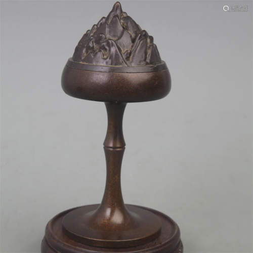 A FINE FU SHAN LU STYLE BRONZE INCENSE BURNER