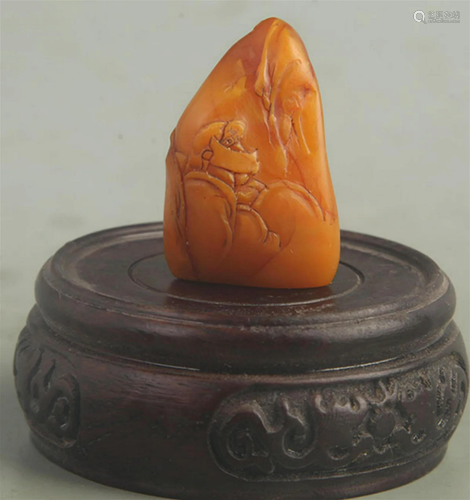 A FINE TIAN HUANG STONE SEAL