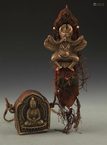 GROUP OF FINE TIBETAN BUDDHISM RELIGIOUS OBJECT