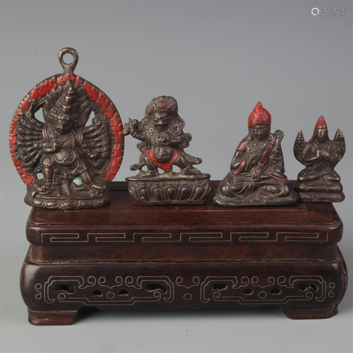 GROUP TIBETAN BUDDHISM BRONZE PENDANT