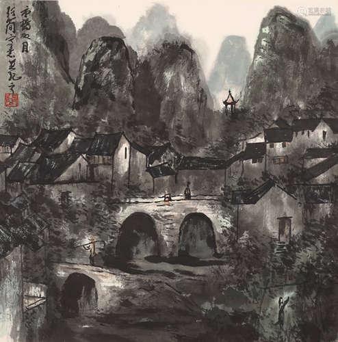 李行简  山水图