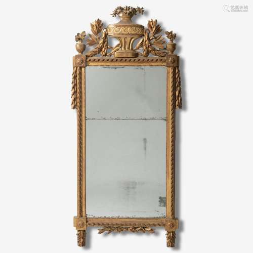 A DUTCH GILTWOOD PIER MIRROR LATE 18TH CENTURY