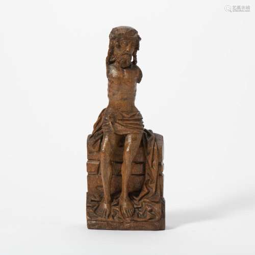 A CARVED WOODEN FIGURE OF CHRIST BRABANT, CIRCA 1500