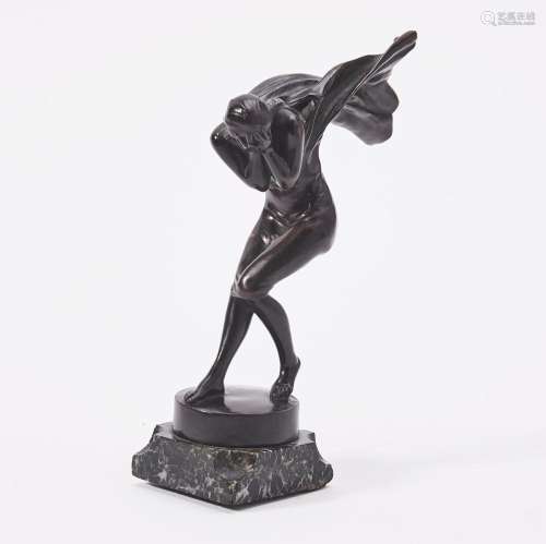 A BRONZE SCULPTURE 'VERTIGE DE LA VITESSE' BY GUSTAV...