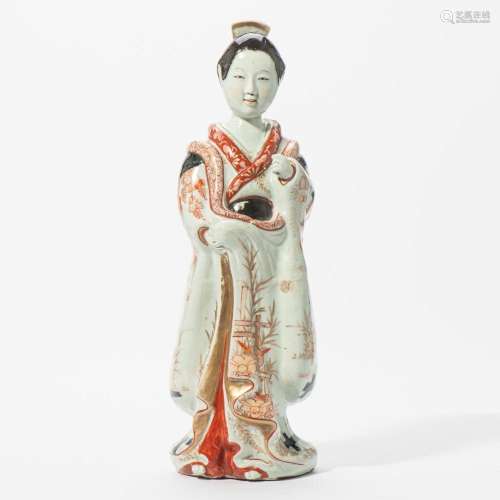 A LARGE JAPANESE IMARI MODEL OF A BIJIN EDO PERIOD (1603-186...