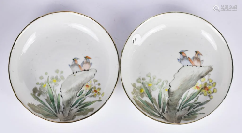 A Pair of Famille Rose Plates, Republican Period