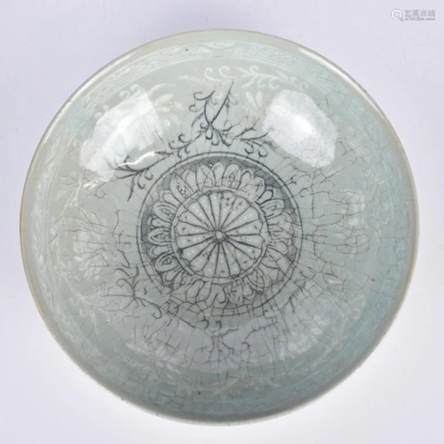 A Korean Inlaid Celadon Dish