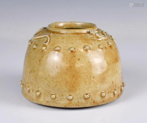 A Celadon-Glazed Beehive Water Pot