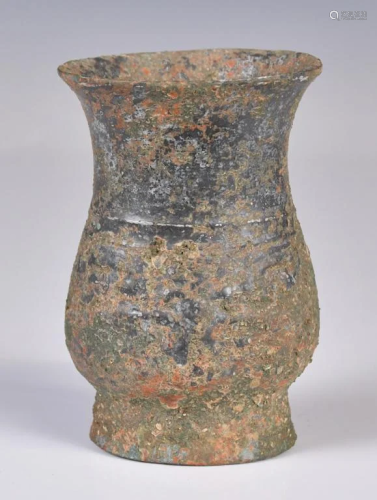 An Archaic Bronze Wine Vessel