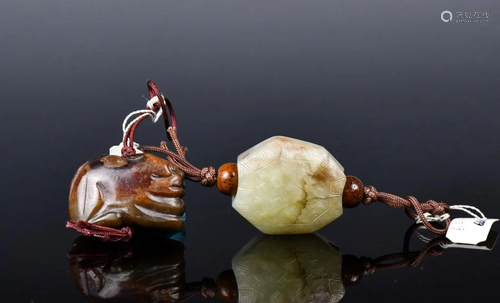 A Group of Two Jade Carvings