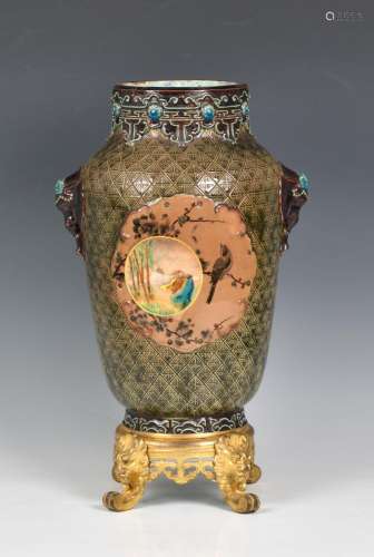 A French Orientalist vase by Jules Vieillard of Paris and Bo...