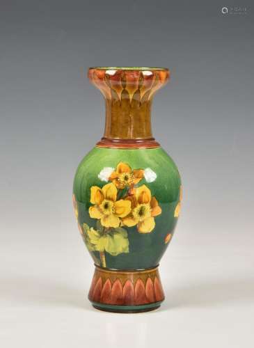 A Doulton Lambeth Faience vase early 20th century, of balust...