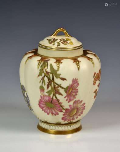 A Royal Worcester jar and cover for Stonier & Co., Liver...
