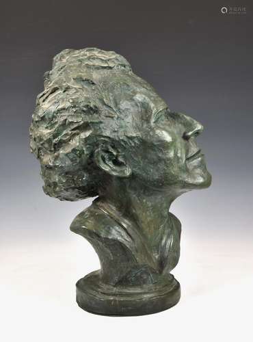 Gerard Liardon (French, 20th century) - a bronzed pottery bu...