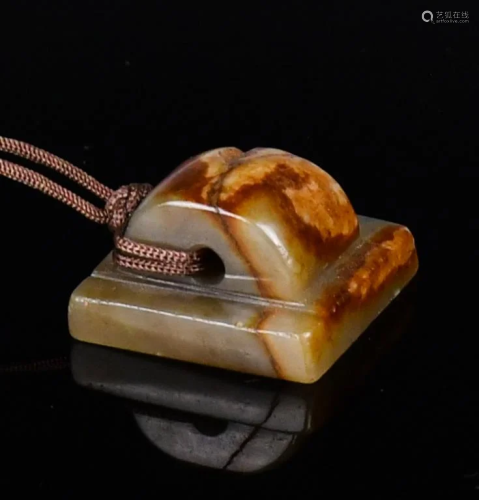 A Celadon Jade Seal