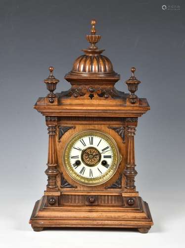 A 'Greenwich Clock' walnut cased mantel clock