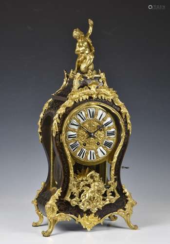 A good, large 19th century French tortoiseshell and Boulle w...