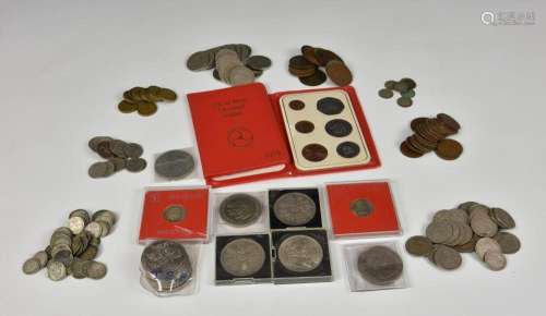 A collection of vintage / antique coinage to include silver ...