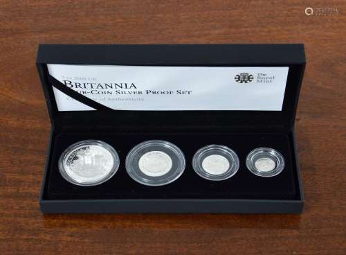 Numismatics interest - The Royal Mint 2009 UK Britannia four...