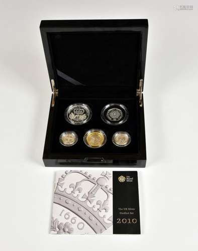 Numismatics interest - The Royal Mint 2010 UK Silver five Co...