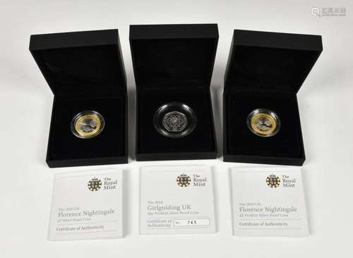 Numismatics interest - The Royal Mint two 2010 UK Florence N...