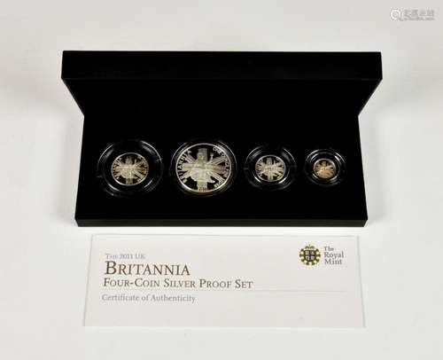 Numismatics interest - The Royal Mint 2011 Britannia Four-Co...