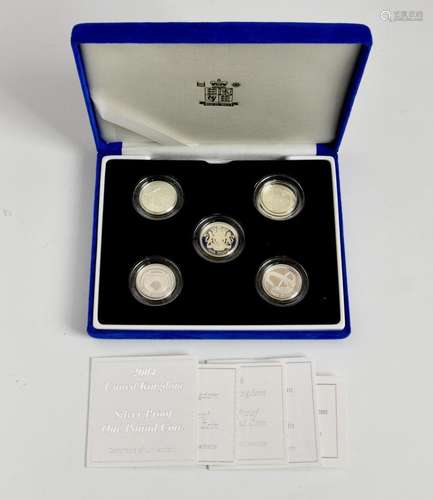 Numismatics interest - The Royal Mint Silver Proof One Pound...