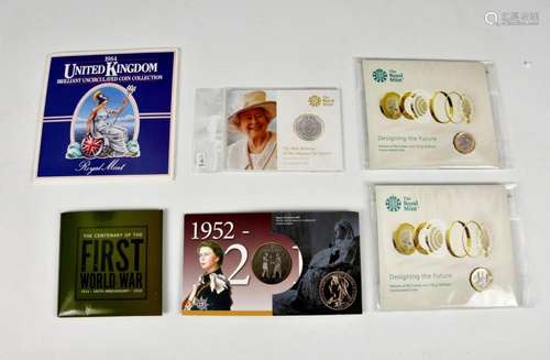 Numismatics interest - A collection of six Proof Coin Sets t...