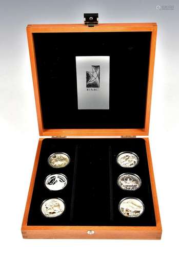 EMC ( European Medal Club ) Silver Proof Medal Set comprisin...