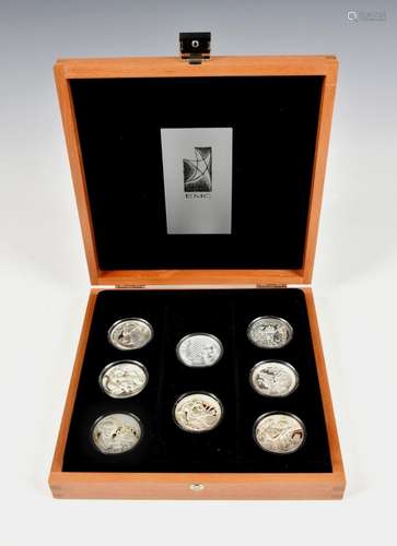 EMC ( European Medal Club ) Silver Proof Medal Set comprisin...