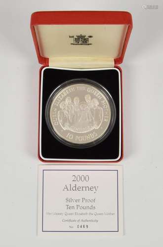 Numismatics interest - The Royal Mint Alderney 2000 silver P...