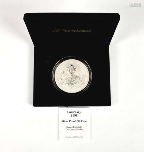 Numismatics interest - The Royal Mint Guernsey 1998 silver P...