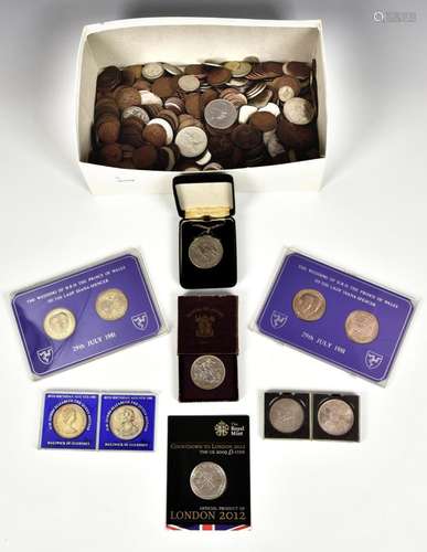 A collection of vintage / antique coinage comprising various...