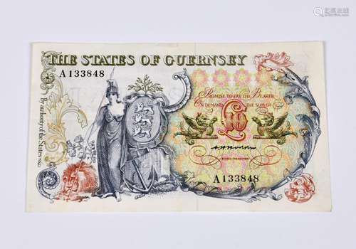 BRITISH BANKNOTE - The States of Guernsey - Ten Pounds c.197...